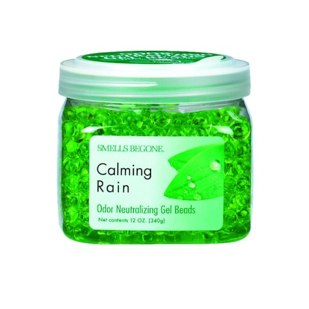 Smells Be Gone Smells Begone Calming Rain Scent Odor Neutralizer 12 oz Gel Beads 52512
